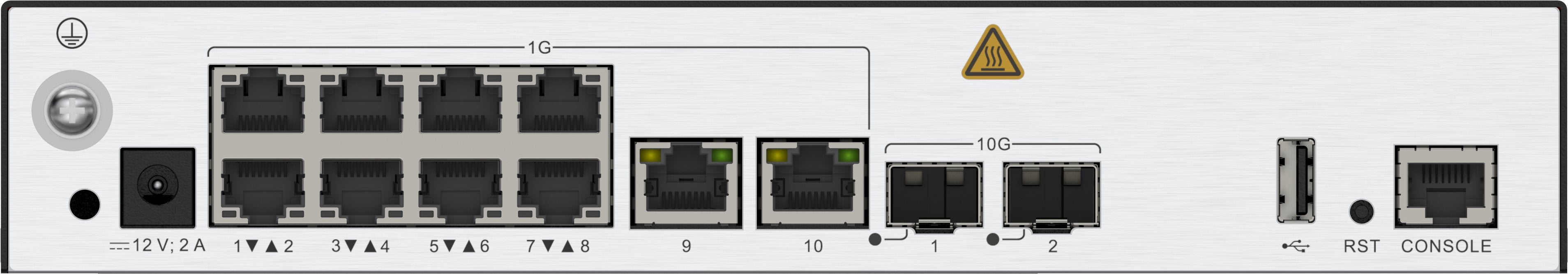 Huawei Ap Controller Ac6508 Mainframe (10*Ge Ports, 2*10ge Sfp+ Ports, With The Ac/Dc Adapter) - 02354frj-001