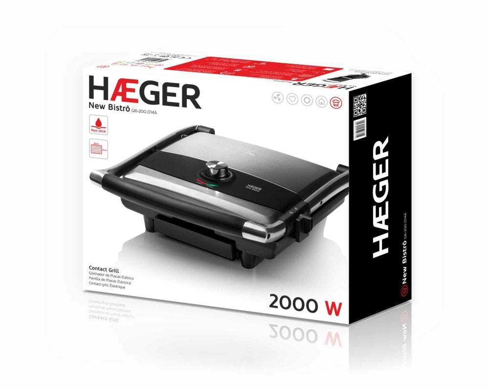 EAN 5608475015342 - Haeger GR-200.014A parrilla eléctrica de contacto imagen 3