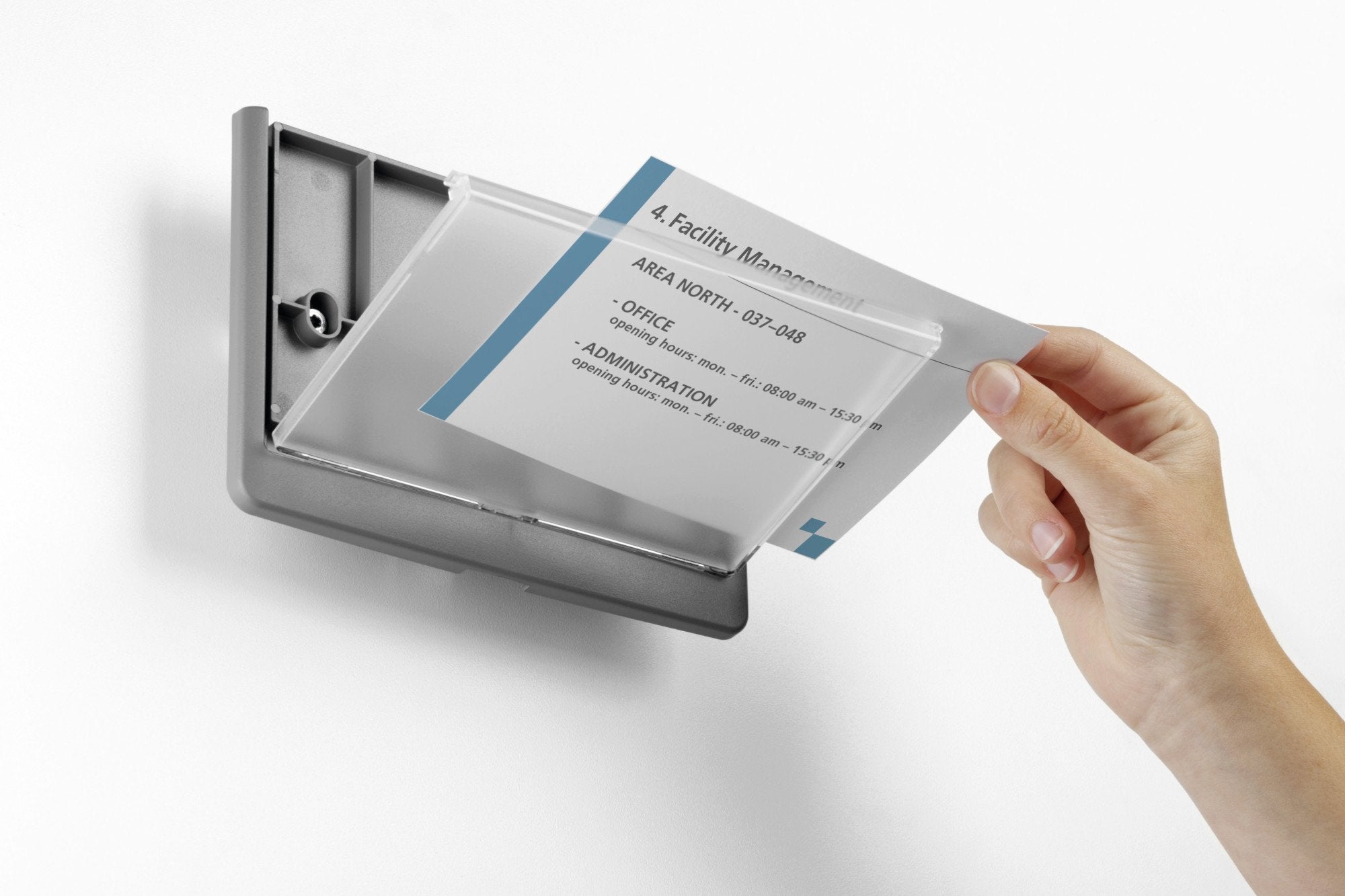 EAN 0616528900465 - Durable 486037 portacartel y stand de información Portacarteles Plástico Grafito imagen 9