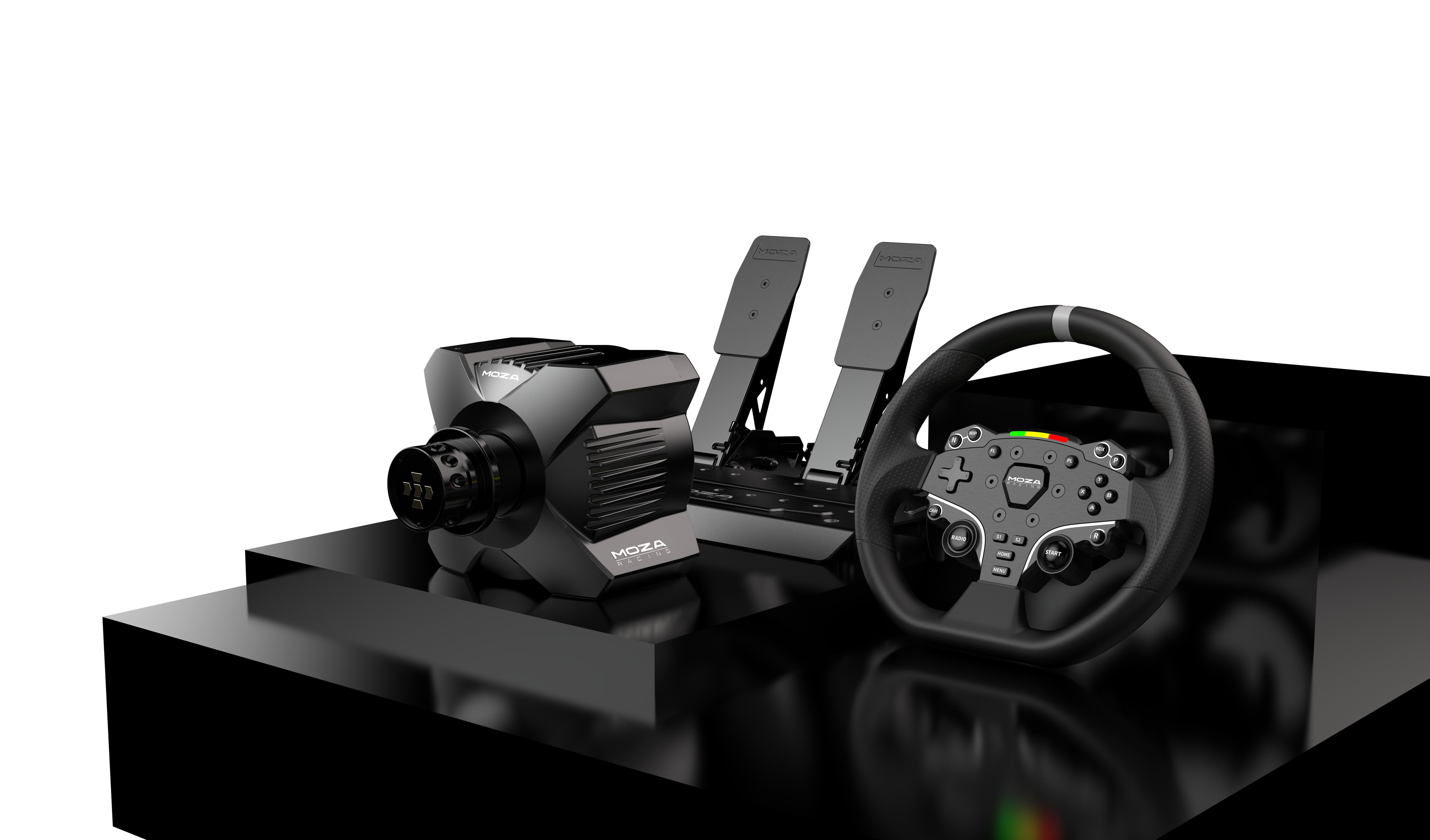 EAN 6973137270711 - Moza Racing RS074 mando y volante Negro Bluetooth/USB Volante + Pedales Digital PC imagen 5