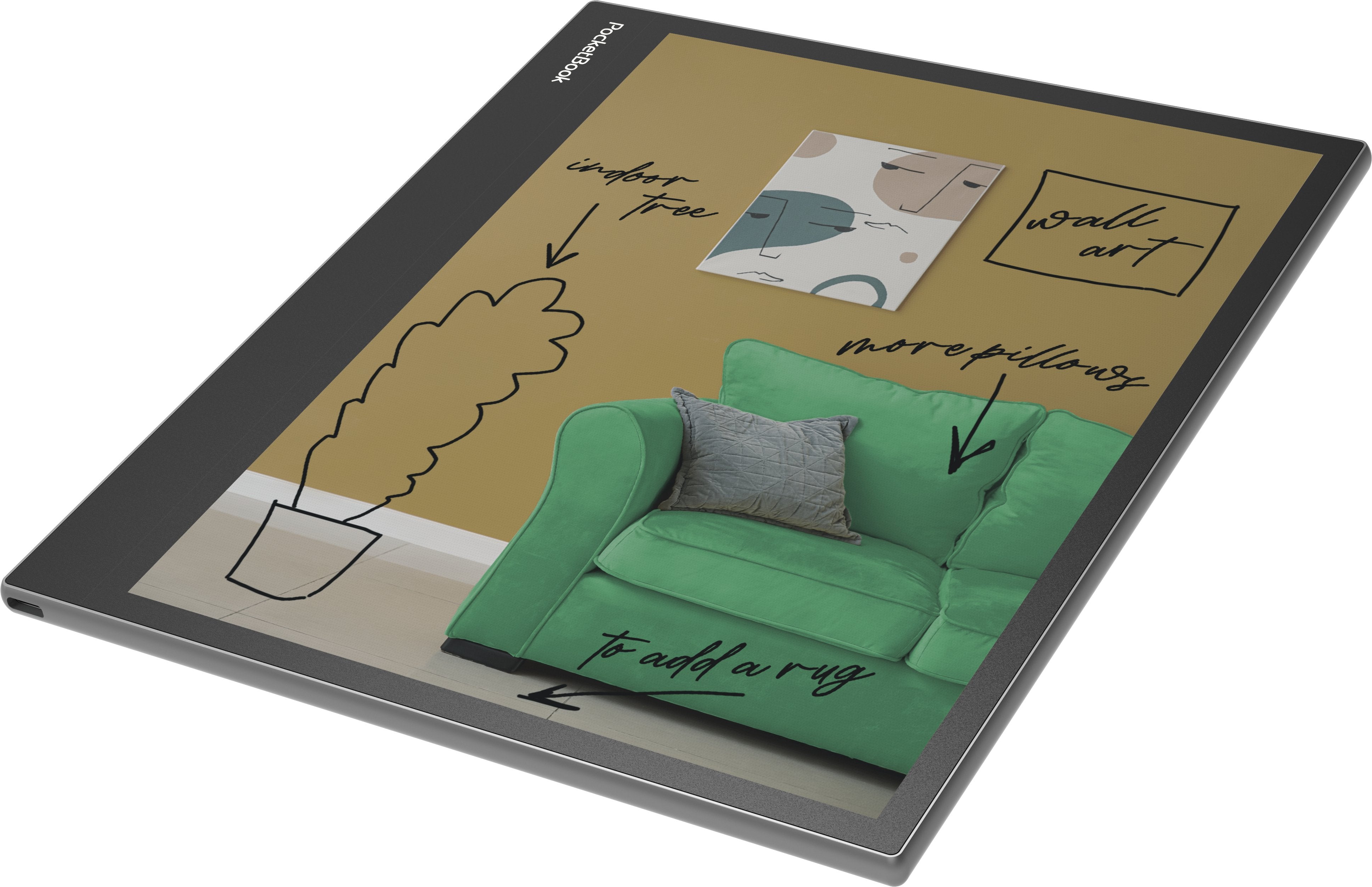 E Note Pocketbook Inkpad Eo Ereader 10.3" 64gb Gris Niebla Mist Grey