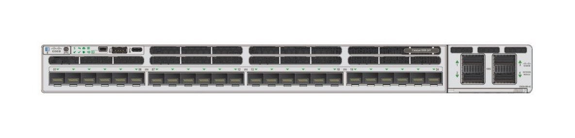Switch Catalyst 9300x 24x25g Fiber Cpnt Ports Modular Uplink