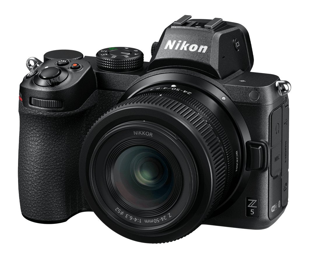 Cámara Evil Nikon Z5 Full Frame Con Objetivo Nikkor 24 50 Mm F 4 6.3 24.3 Mp Wifi Bluetooth Negro