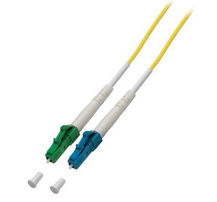 Helos Lwl Cable De Red Lc-Apc/Lc-Pc Simplex G657 9/125?M Os2 Amarillo 0,5m