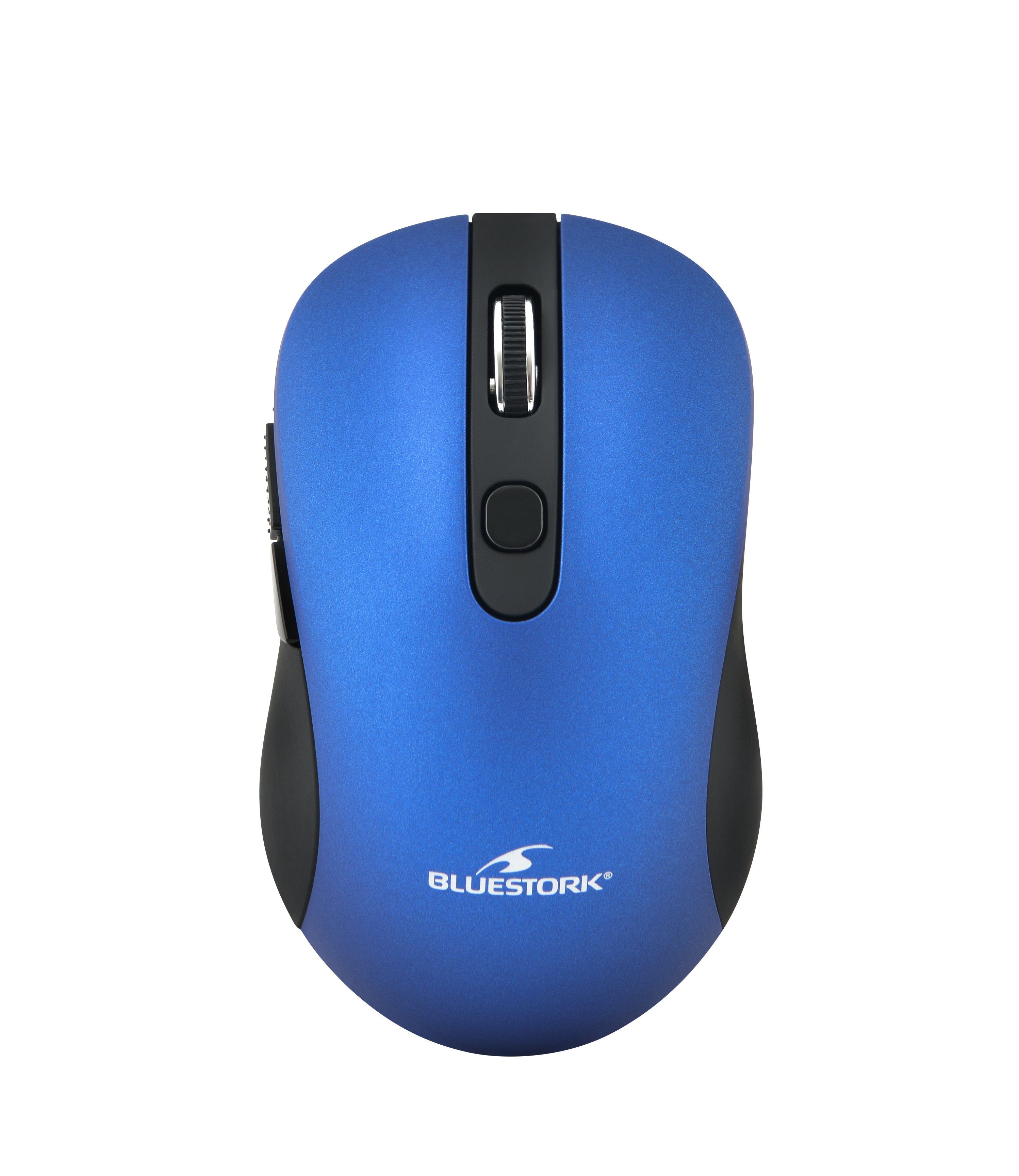 Bluestork Office 60 Ratón Inalámbrico 2,4 Ghz 1000/1600 Ppp Azul Claro Metálico