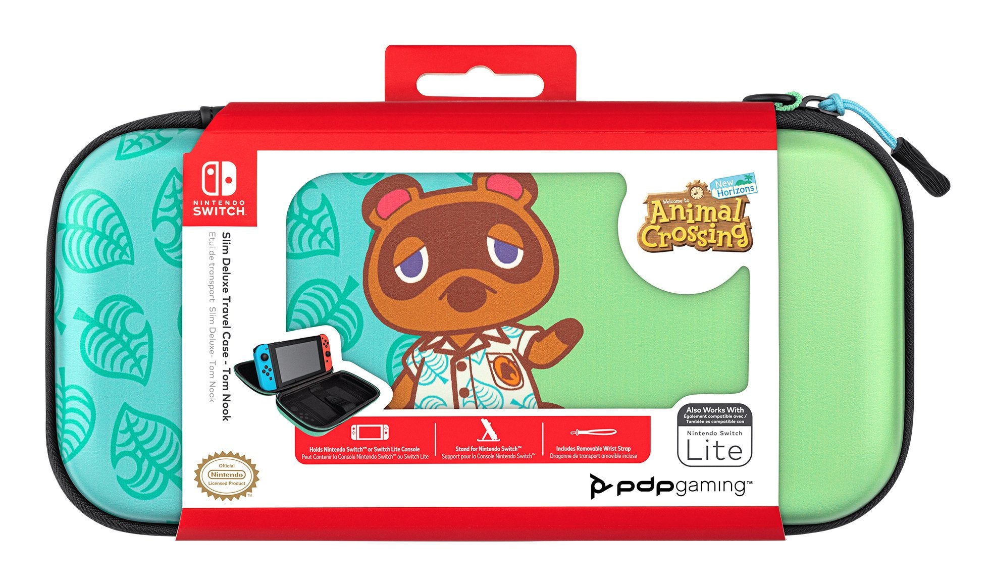 EAN 0708056068332 - PDP Slim Deluxe: Animal Crossing Tom Nook Funda protectora rígida Nintendo Azul, Verde imagen 3