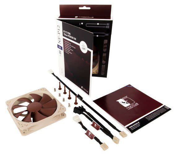 EAN 4716123314745 - Noctua NF-P12 PWM sistema de refrigeración para ordenador Carcasa del ordenador Ventilador 12 cm Marrón, imagen 3