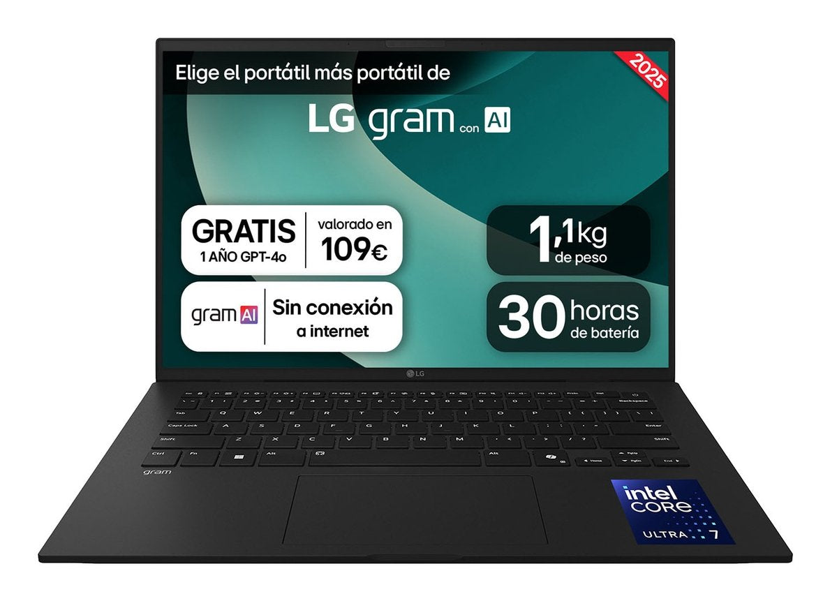 EAN 8806096479476 - LG Gram 14Z90T Intel Core Ultra 7 255H Portátil 35,6 cm (14") WUXGA 32 GB LPDDR5x-SDRAM 1 TB SSD Wi-Fi 6E imagen 1
