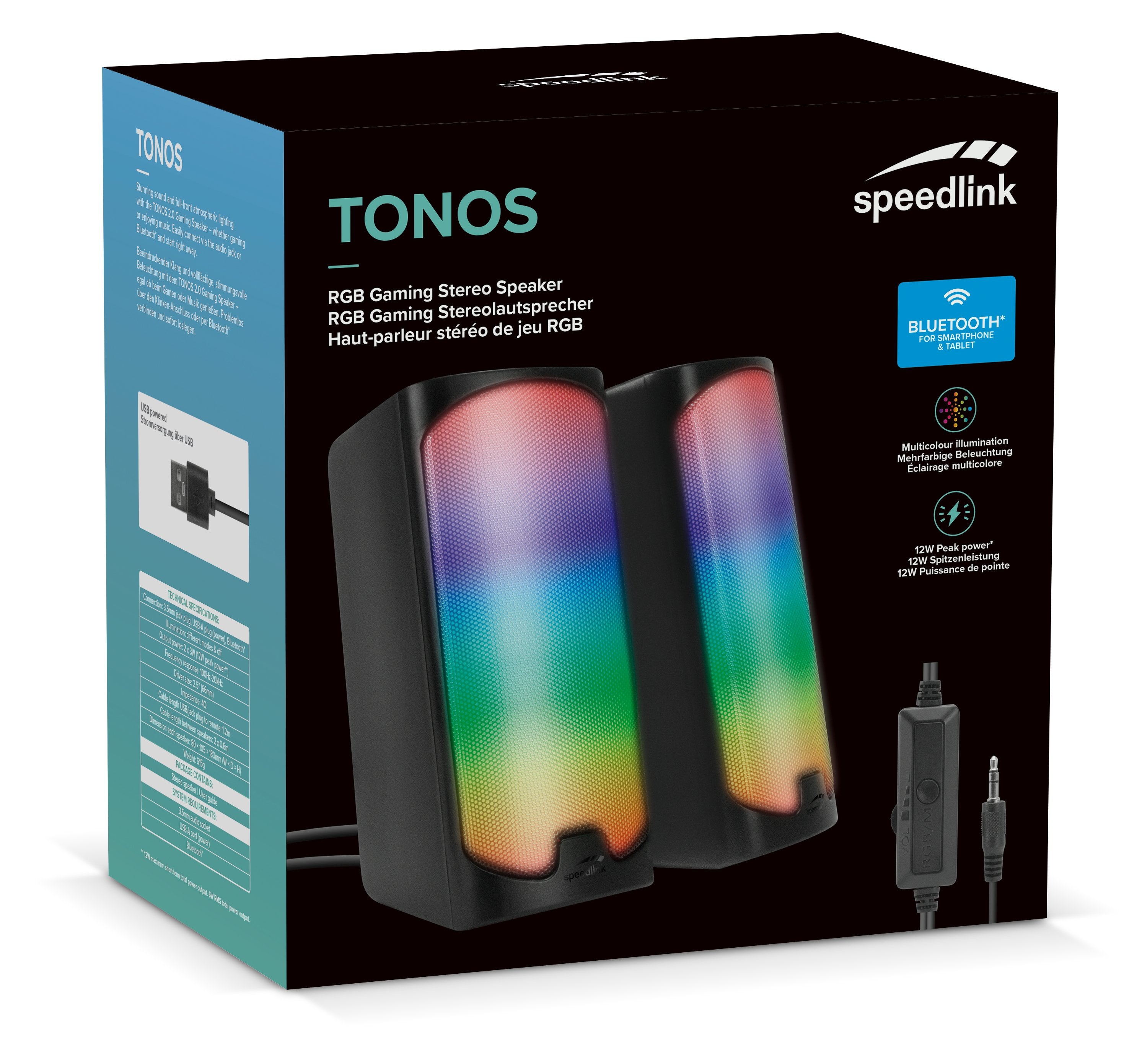 EAN 4027301935127 - SPEEDLINK TONOS RGB Negro Inalámbrico y alámbrico 6 W imagen 7