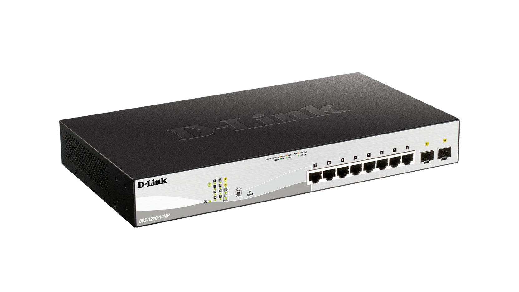Switch D Link 10 Puertos Gestionable 8 Gigabit Ethernet 10 100 100 Poe 2 Sfp
