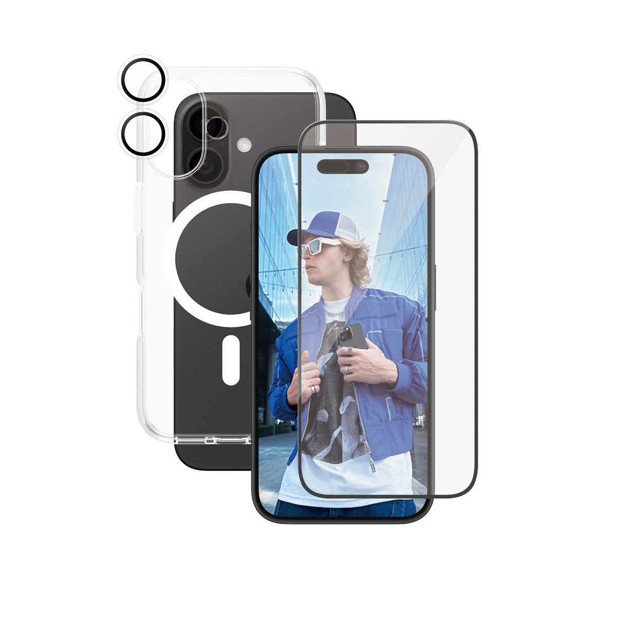 EAN 5715685004797 - PanzerGlass ® | CARE™ by ® 3-in-1 Bundle iPhone 16 Protector de pantalla Apple 1 pieza(s) imagen 1
