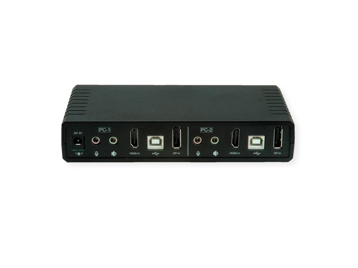 Roline Kvm-Audio-Switch Dual Head Hdmi 4k60, 1 User - 2 Pc