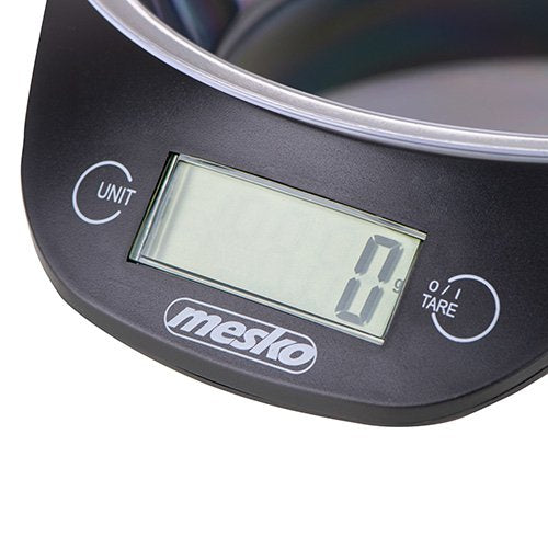 Báscula De Cocina Con Cuenco Adler Ms 3164 (Color Negro)