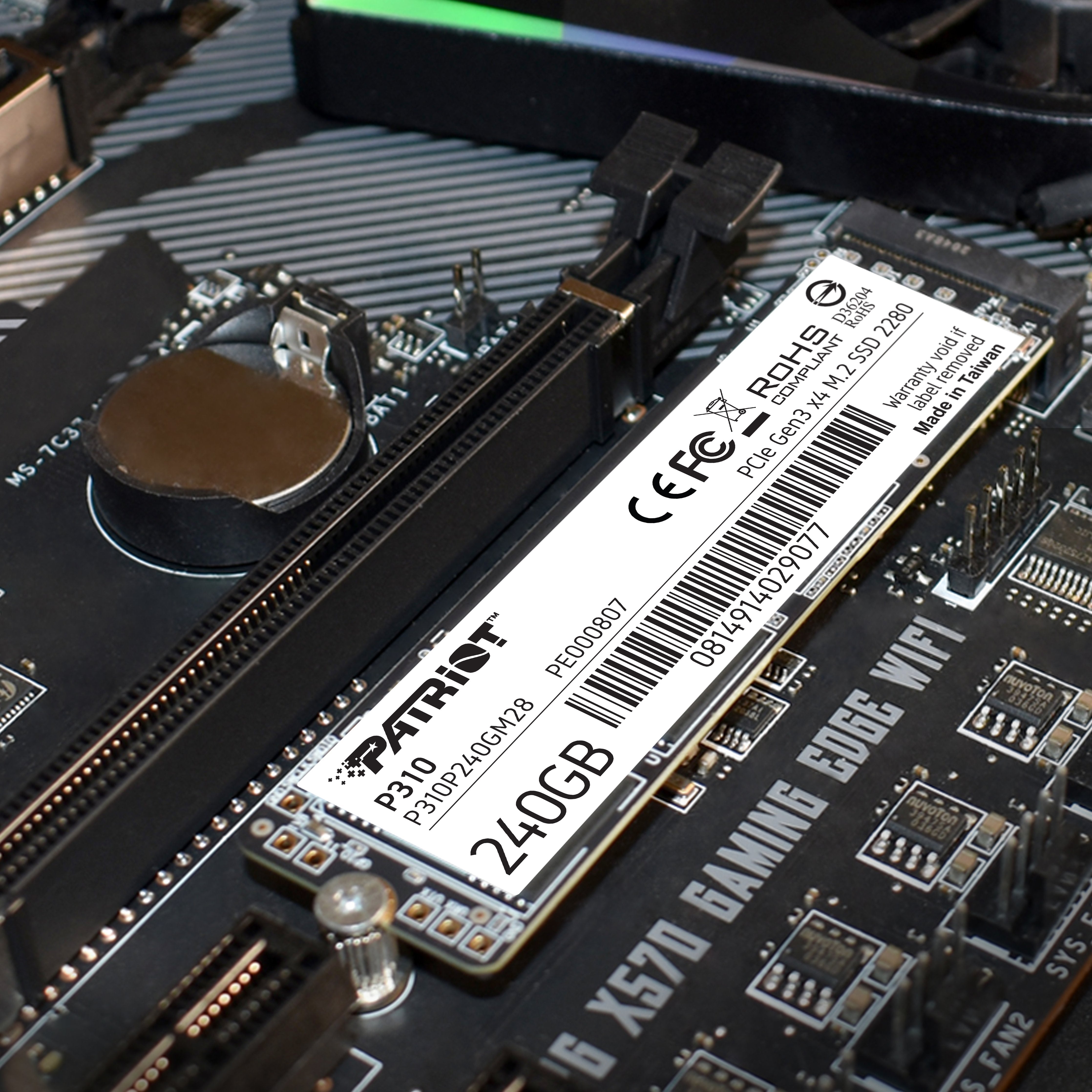 EAN 0814914029077 - Patriot Memory P310 240 GB M.2 PCI Express 3.0 NVMe imagen 7