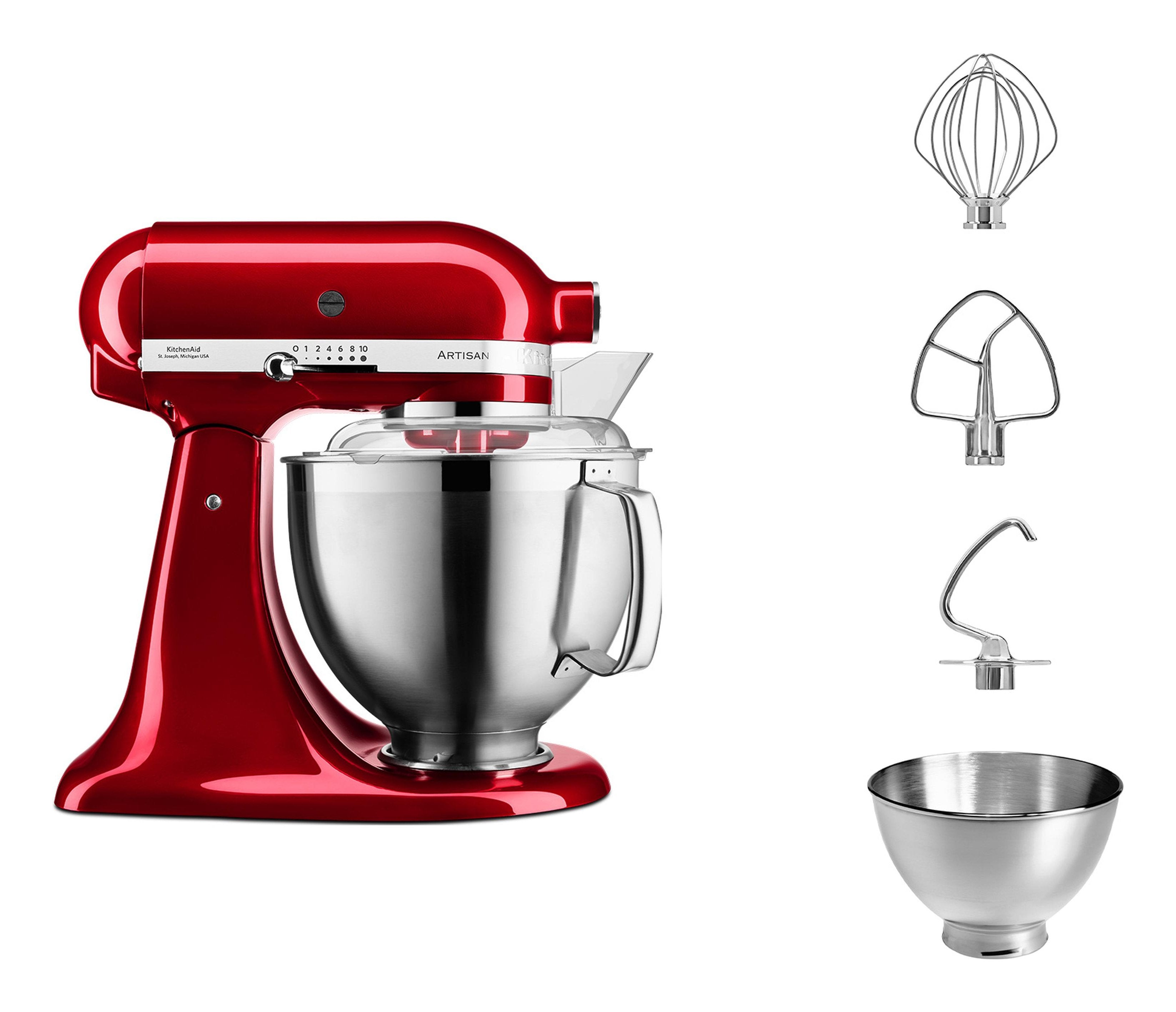 Robot Kitchenaid Artisan 5ksm185ps De Cocina 300 W 4,8 L Rojo