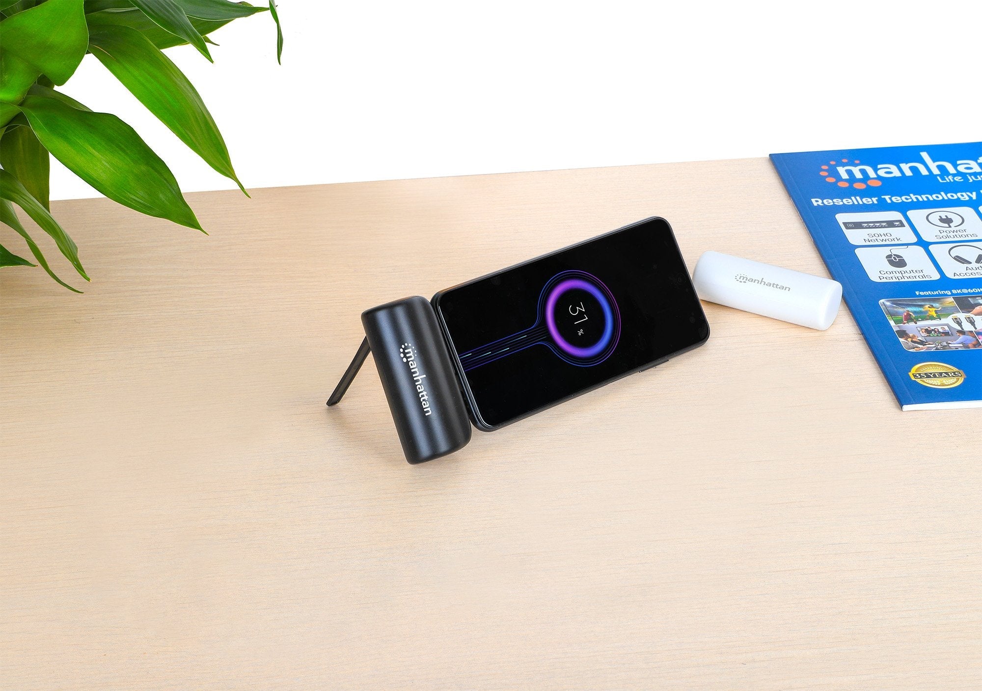 Manhattan Powerbank 5000 Mah Usb Typ-C Mecker 20w Negro