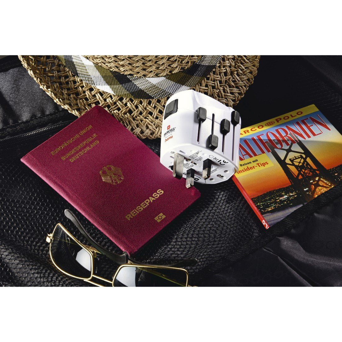 Hama World Travel Pro Adaptador De Enchufe Eléctrico Universal Blanco