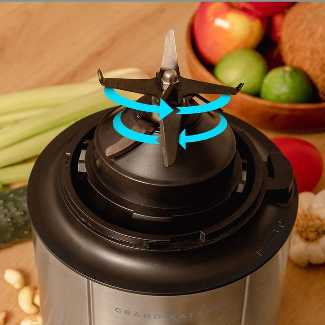Batidora De Vaso Cecotec Grand Katana 18 Total Destroy B 2700w 5 Velocidades Capacidad 1.8l