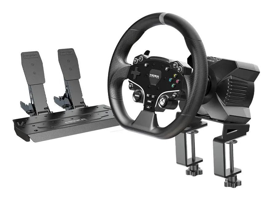 Moza Racing R3 Base + Volante R5 + Pedales Para Pc Y Xbox Negro Rs053