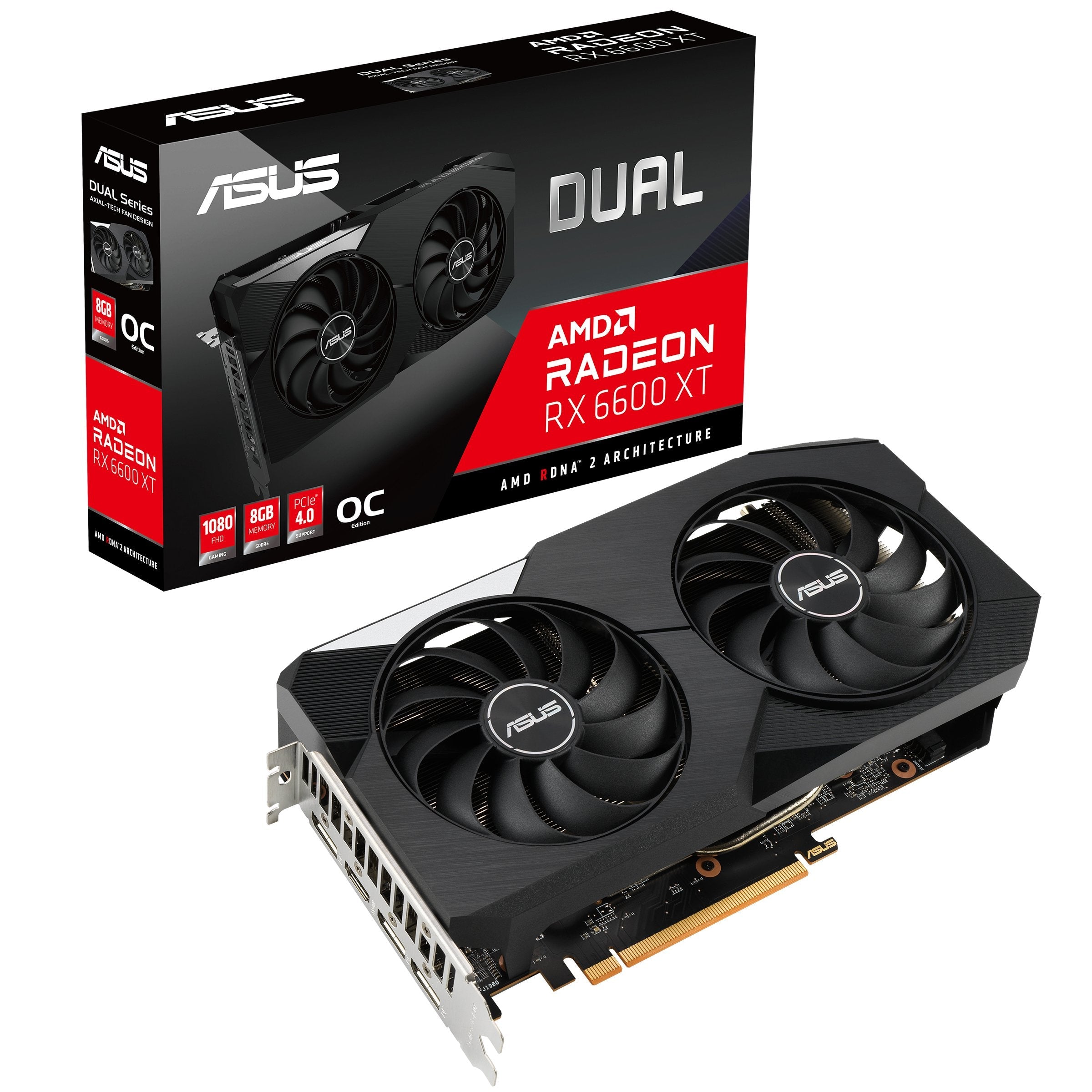 EAN 4711081332794 - ASUS Dual -RX6600XT-O8G AMD Radeon RX 6600 XT 8 GB GDDR6 imagen 8