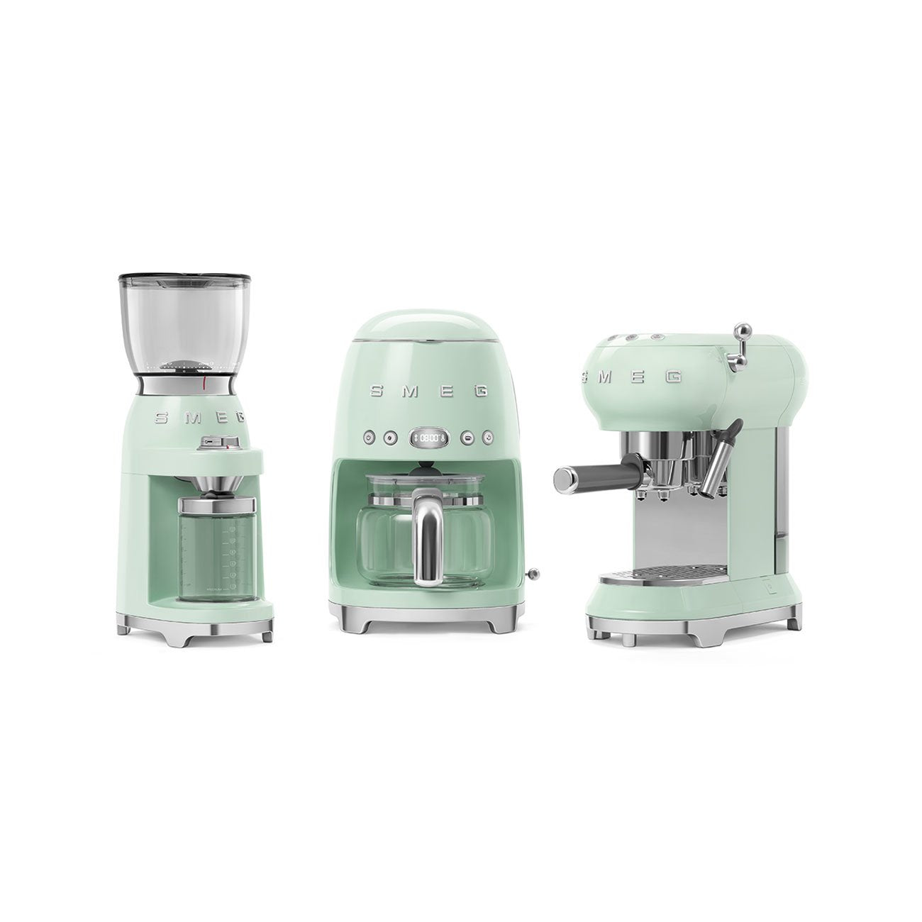 EAN 8017709317997 - Smeg CGF11PGEU molinillo de café 150 W Verde, Transparente imagen 6