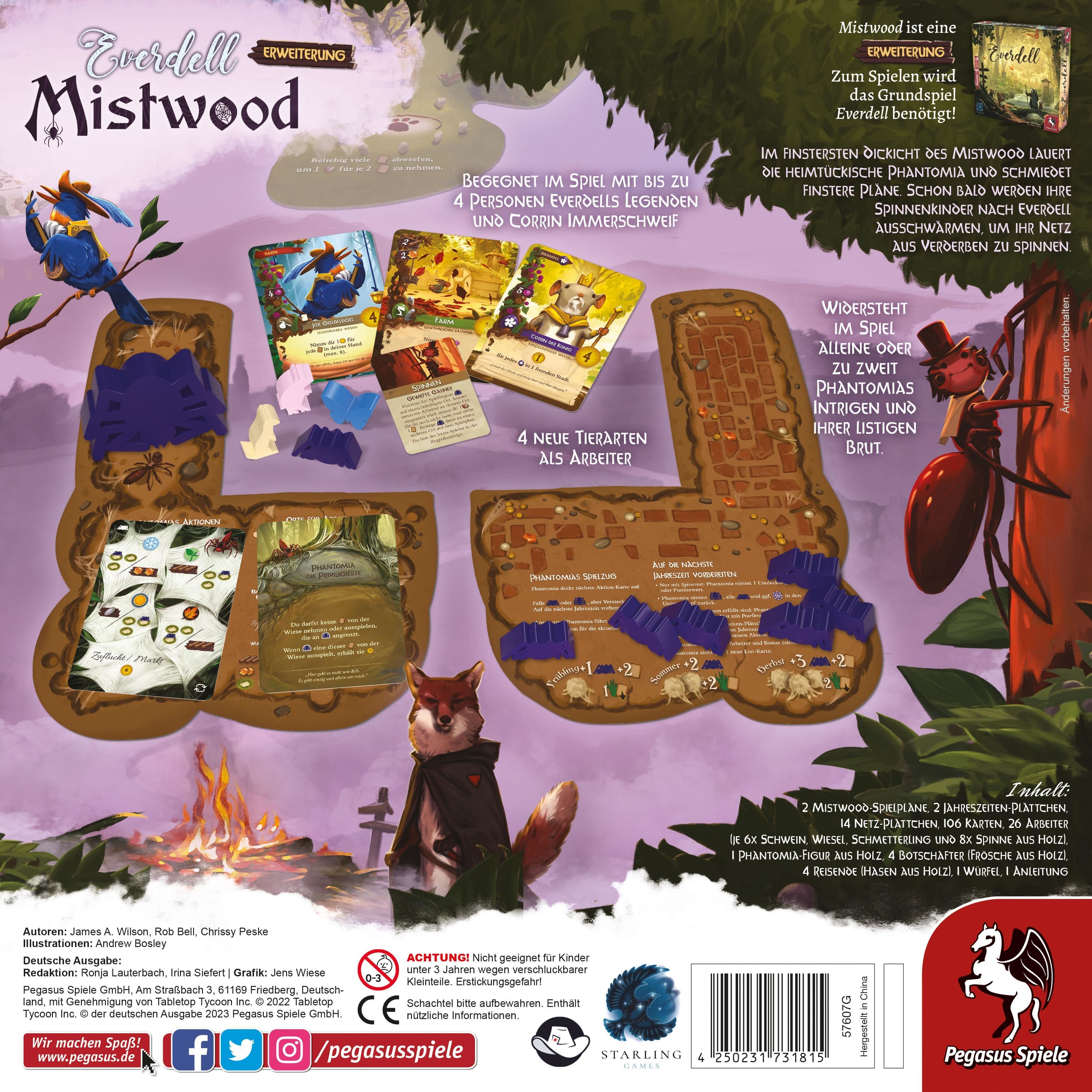 Pegasus Everdell: Mistwood, Expansión Del Juego De Mesa 57607g