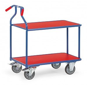 Fetra 3601 Tischwagen Acero Pulverbeschichtet Traglast Max. 400 Kg Azul