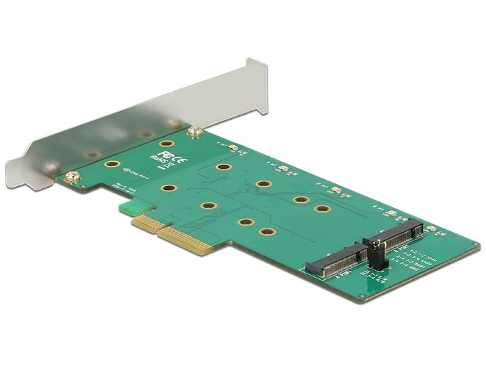 Pci Express X4 Tarjeta > 2 X Intern M.2 Key B Con Raid - Low Profile Form Faktor