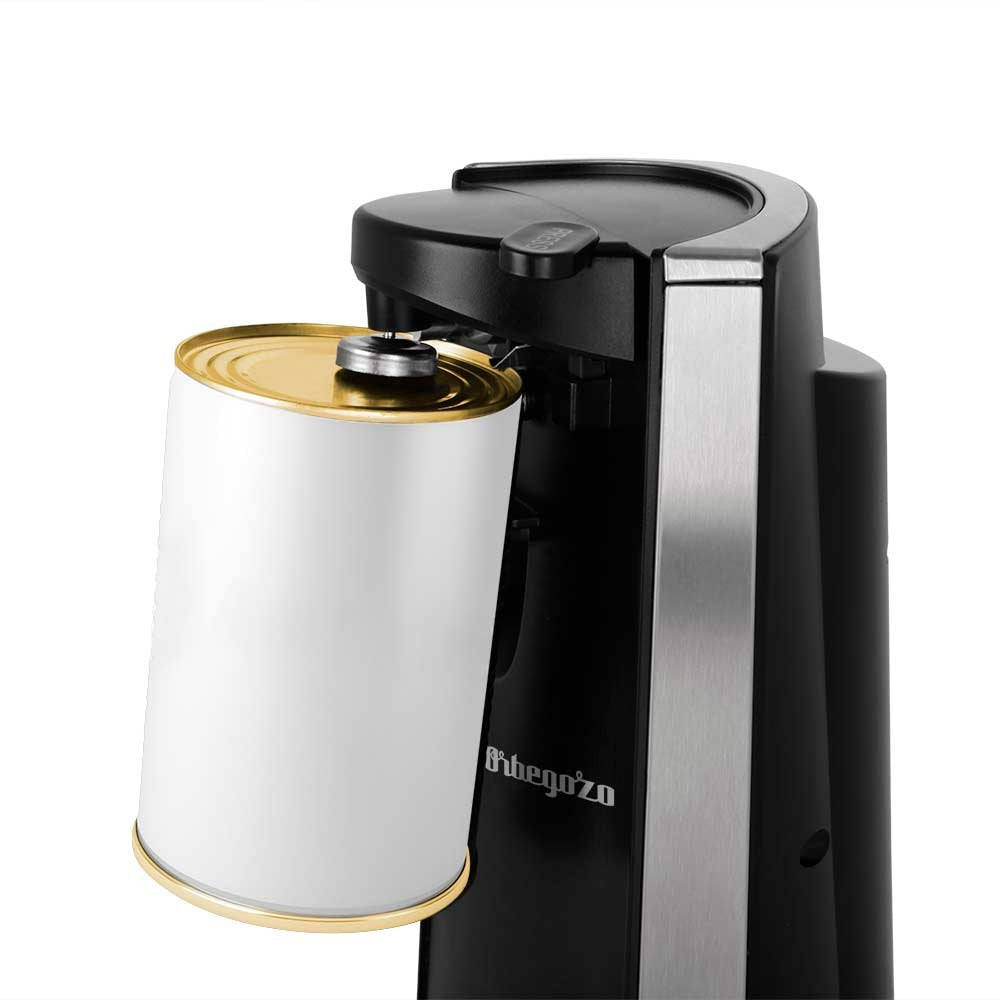 Orbegozo Cu 6500 Abrelatas Electrico 3 En 1 - Practico Y Funcional - Cuchilla De Acero Inoxidable - Potencia 60w -