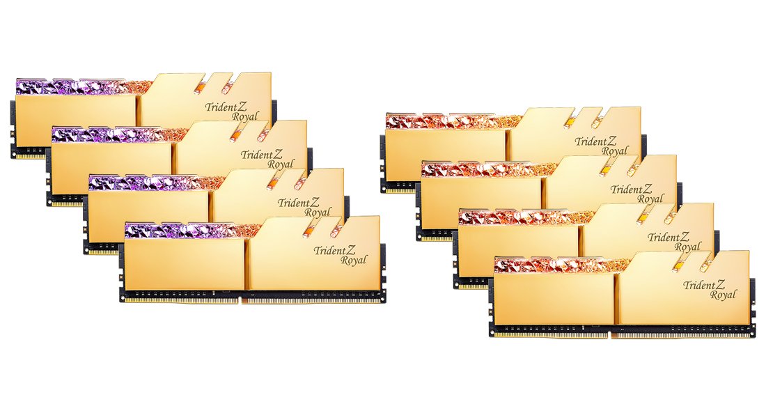 Memoria G.Skill Trident Z Royal Series Ddr4 - 128 Gb (8 X 16 Gb Kit) 3200 Dimm Cl16