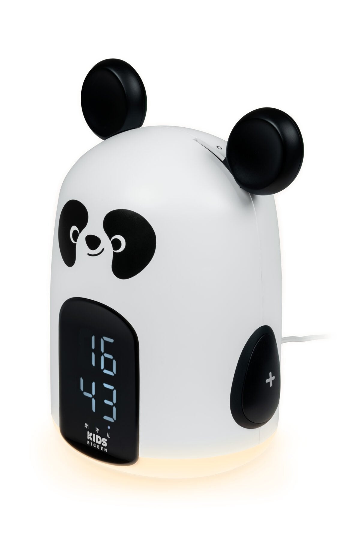 Bigben Kids Despertador Luz Nocturna Tactil - Alarma Programable - 3 Sonidos - Intensidad De Luz Ajustable - Pantalla