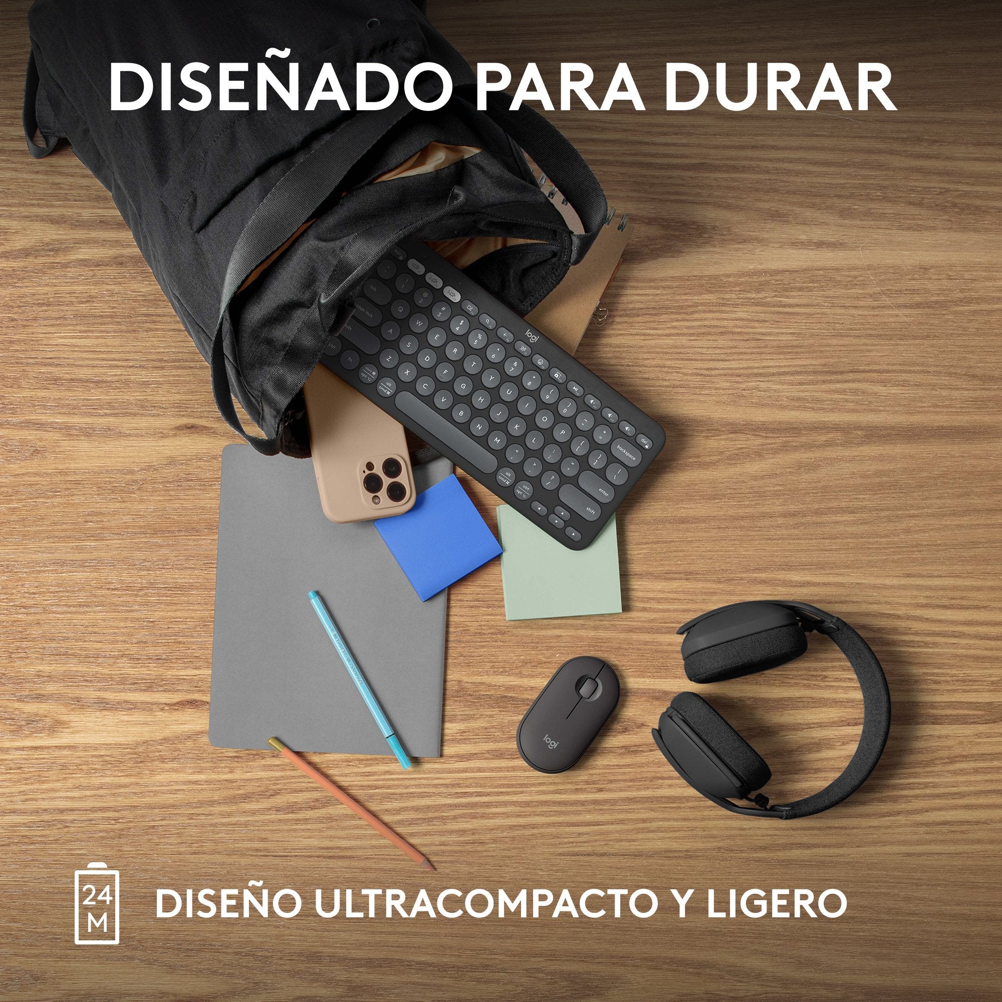 Raton Logitech Wireless Pebble 2 M350s Grafito 910-007015