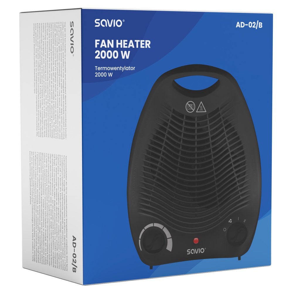Savio Ad-02 B Ventilador Negro