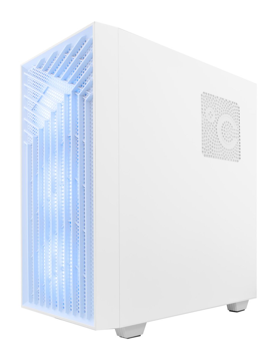 Coolbox Caja Atx Gaming Ga300 Grid Line Blanca