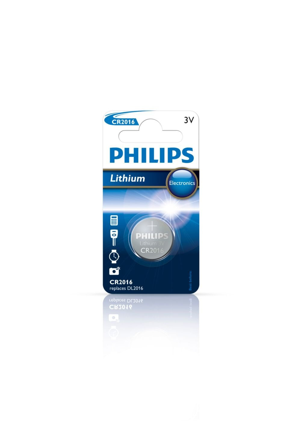 Pila De Botón Philips Cr2016 3v