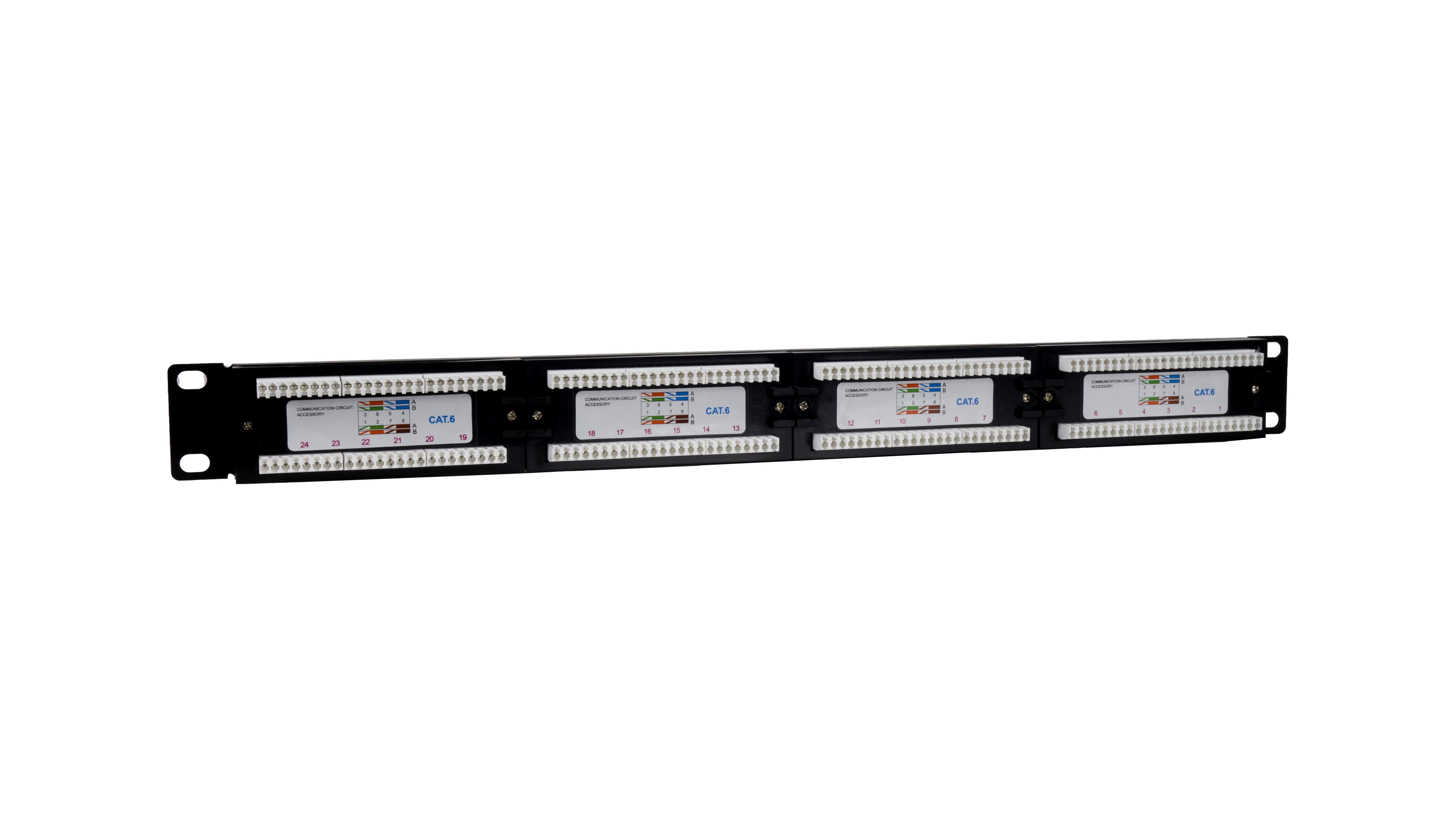 Phasak Panel De Parcheo 19" Cat.6 Utp Rj45 Dual 1u