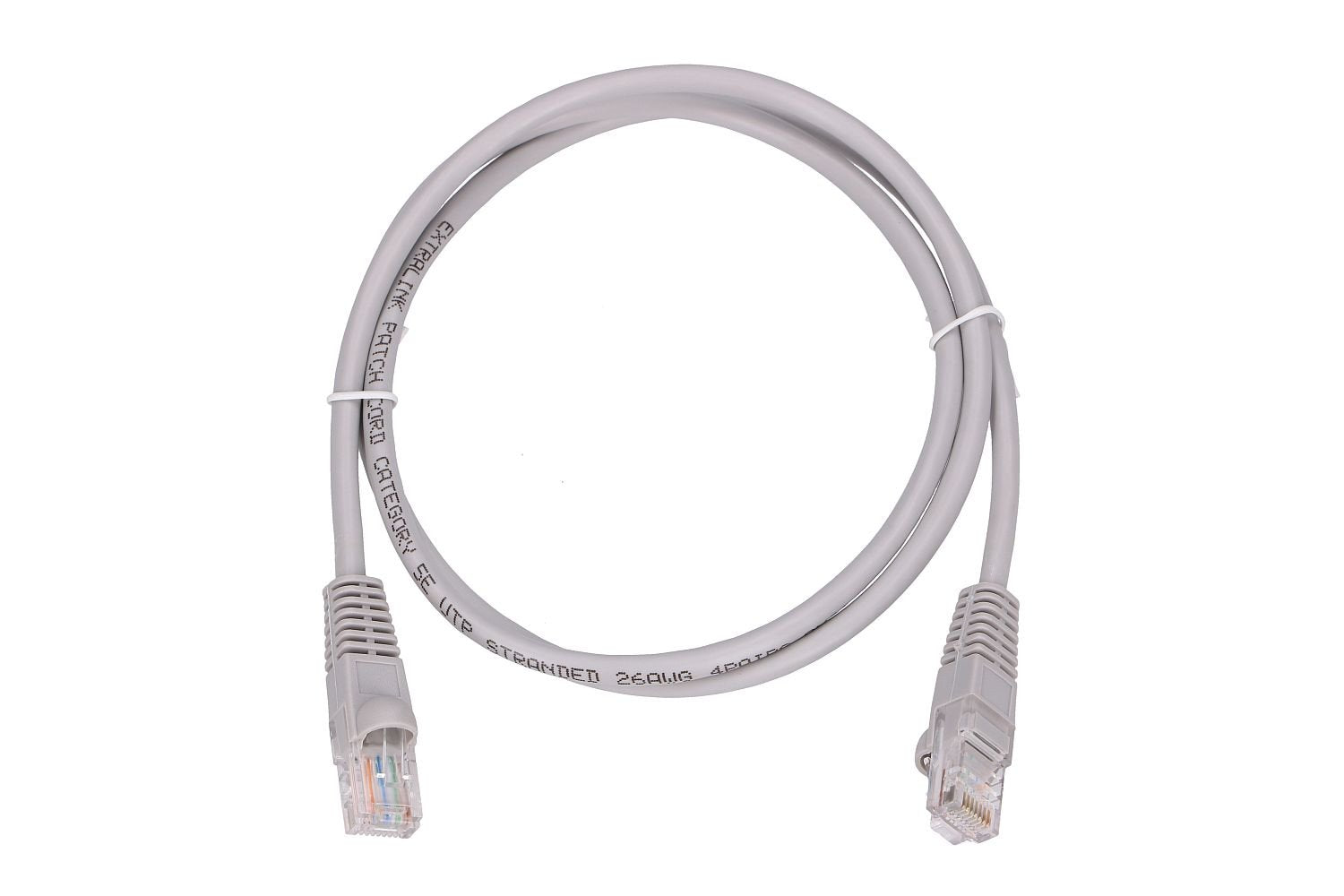 Extralink Kat.5e Utp 1m Lan Patchcord Cable De Cobre De Par Trenzado