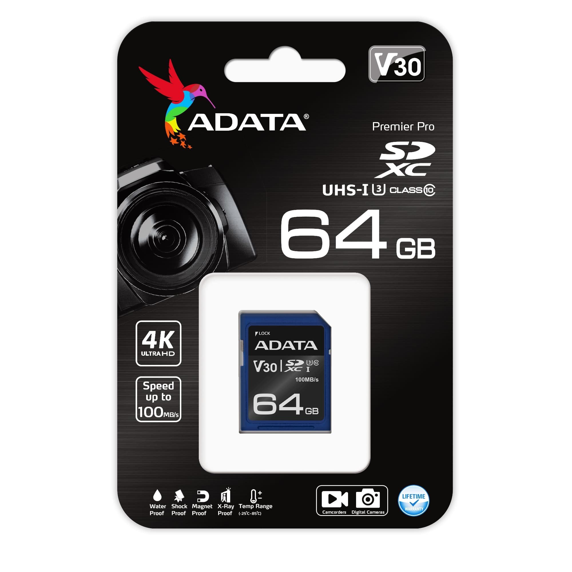 EAN 4713218463913 - ADATA ASDX64GUI3V30S-R memoria flash 64 GB SDXC UHS-I Clase 10 imagen 2