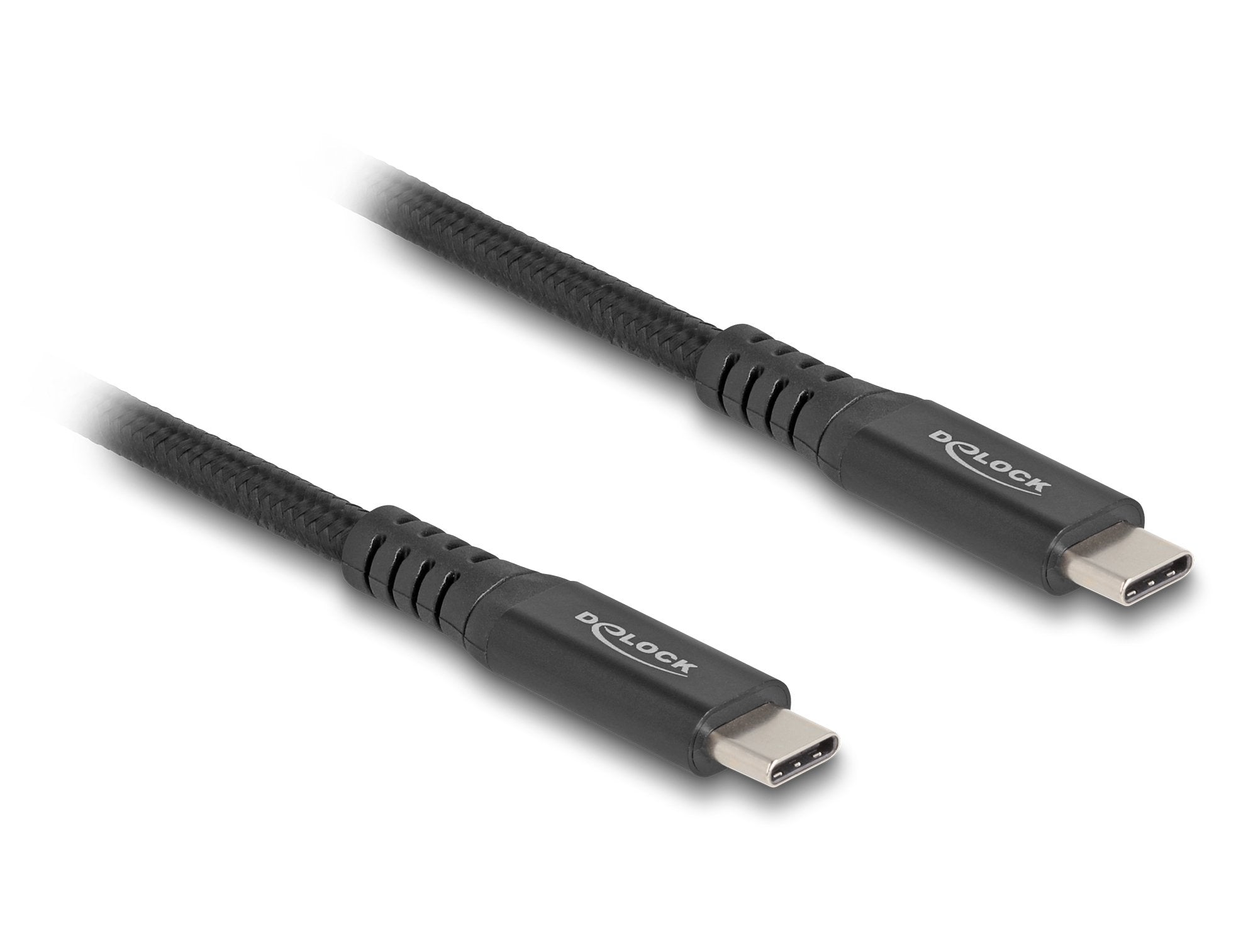 Delock 80023 Cable Usb 20 Gbps Usb Type-C Macho A Macho Pd 3.0 100 W E-Marker 0,5 M Metal Negro