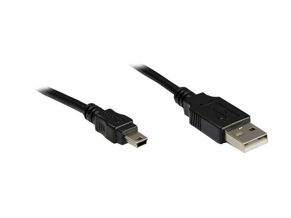 Cable Alcasa 3310-Am1 Usb 1 M Usb 2.0 Usb A Mini-Usb B Negro