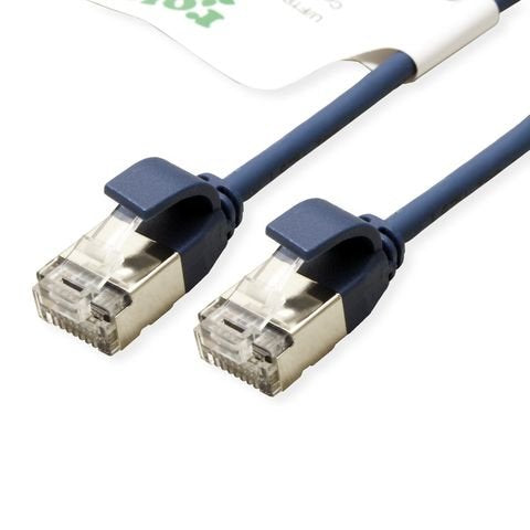 Roline Verde U Ftp Cable De Red Cat.6a (Class Ea), Lsoh, Slim, Blau, 1,5 M