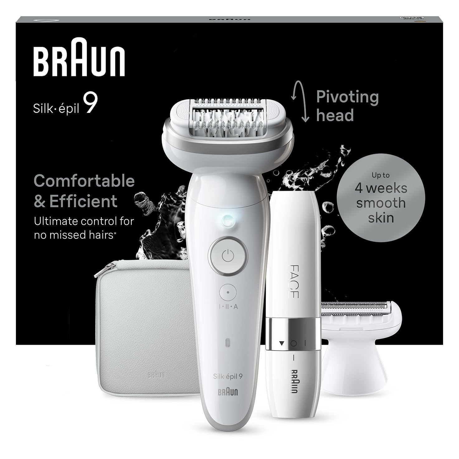 Depiladora Braun Silk-Épil 9-341 Sensosmart, Blanco/Plateado 7500435225182