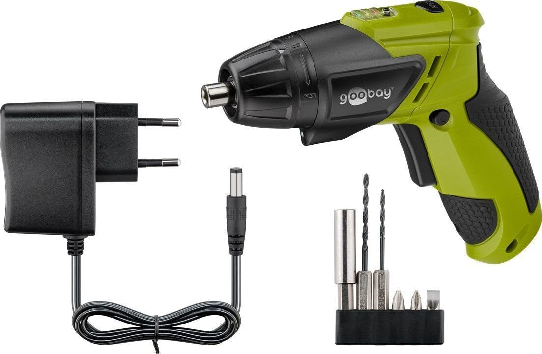Goobay 71880 Taladro 230 Rpm Sin Llave 570 G Negro, Verde