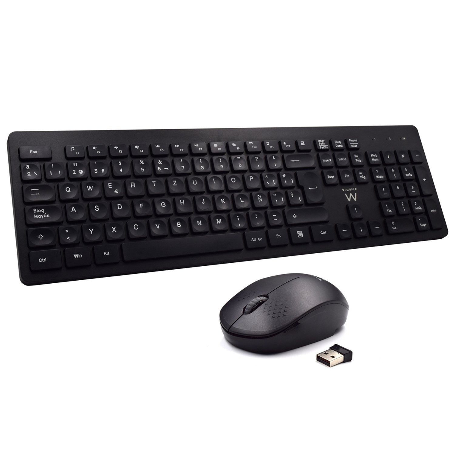 EAN 8054392616846 - Ewent EW3256 teclado Ratón incluido Universal RF inalámbrico QWERTY Español Negro imagen 1