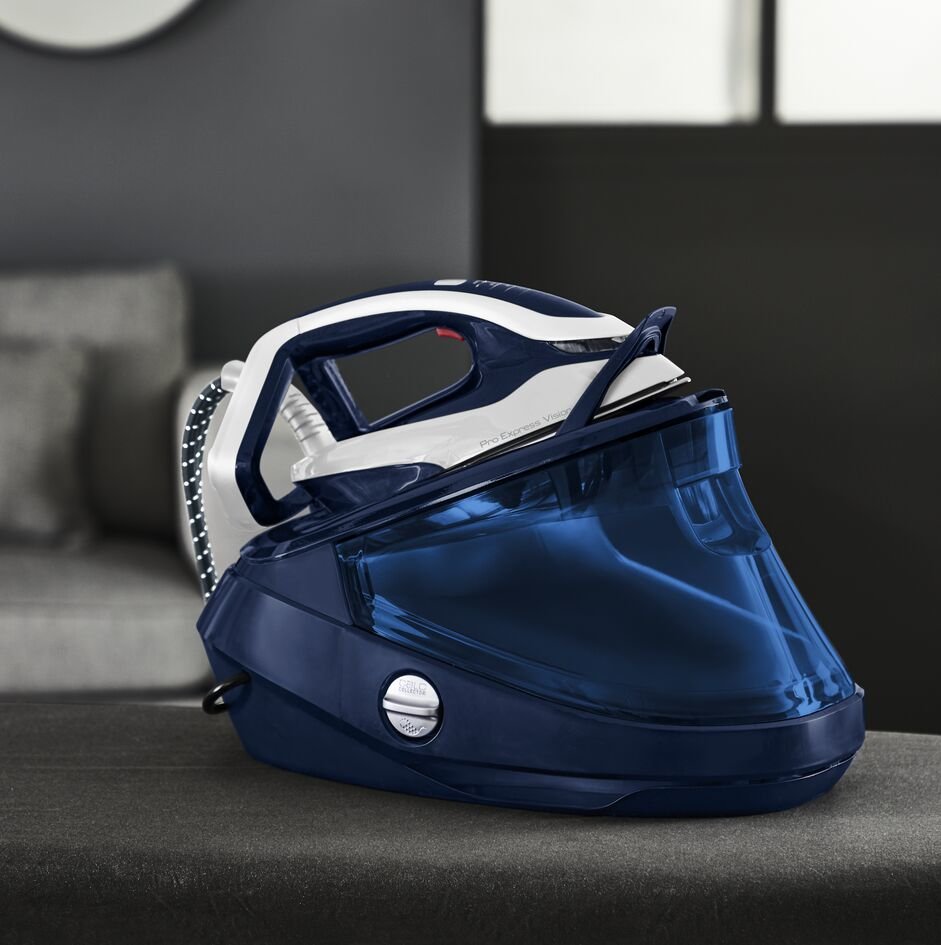 EAN 3121040082331 - Tefal Pro Express Vision GV9812 3000 W 1,1 L Durilium AirGlide Autoclean soleplate Azul, Blanco imagen 11