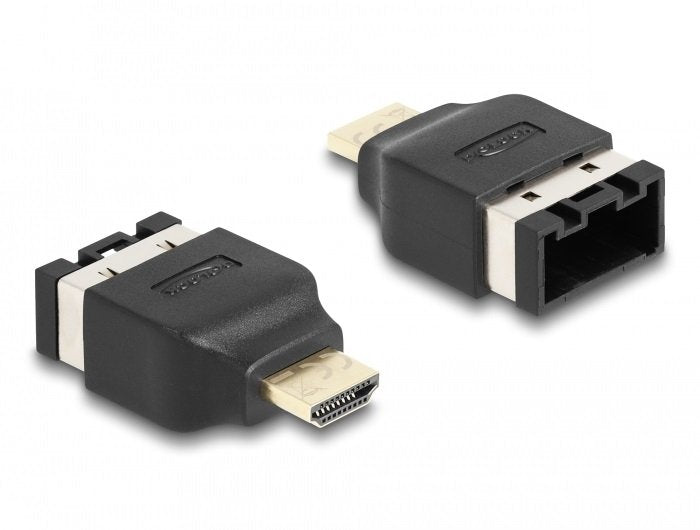 Delock Adaptador Hdmi De Automóvil Hdmi-E Hembra A Hdmi-A Macho 4k 60 Hz