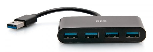 Hub C2g 4-Port Usb 3.0 Hub Superspeed Usb 5gbps Hub 4 X Superspeed Usb 3.0 Sobremesa