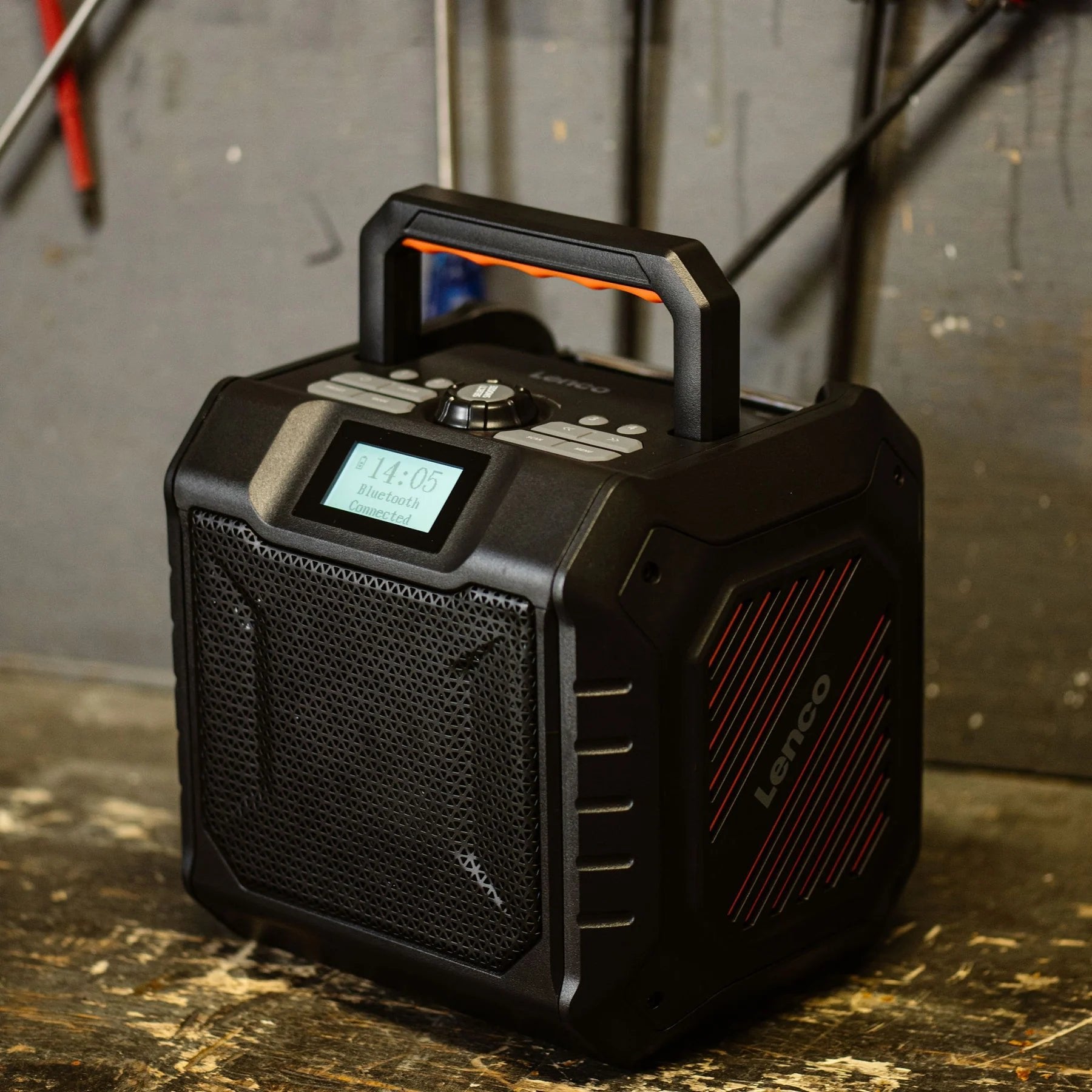 EAN 8711902086369 - Lenco ODR-160GY radio Portátil Analógico y digital Negro, Naranja imagen 9