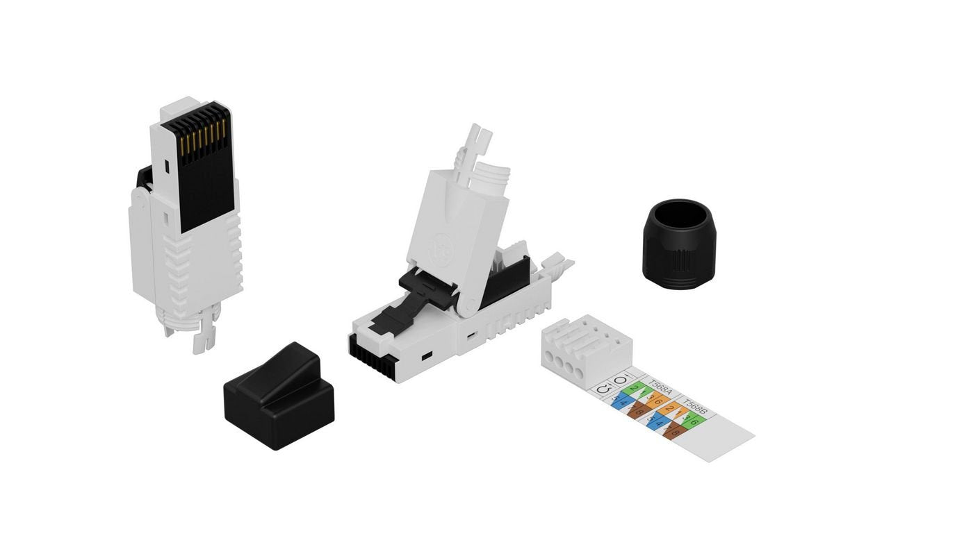Rj45 Utp Plug Cat6a For Awg22-24 Solid/Stranded
