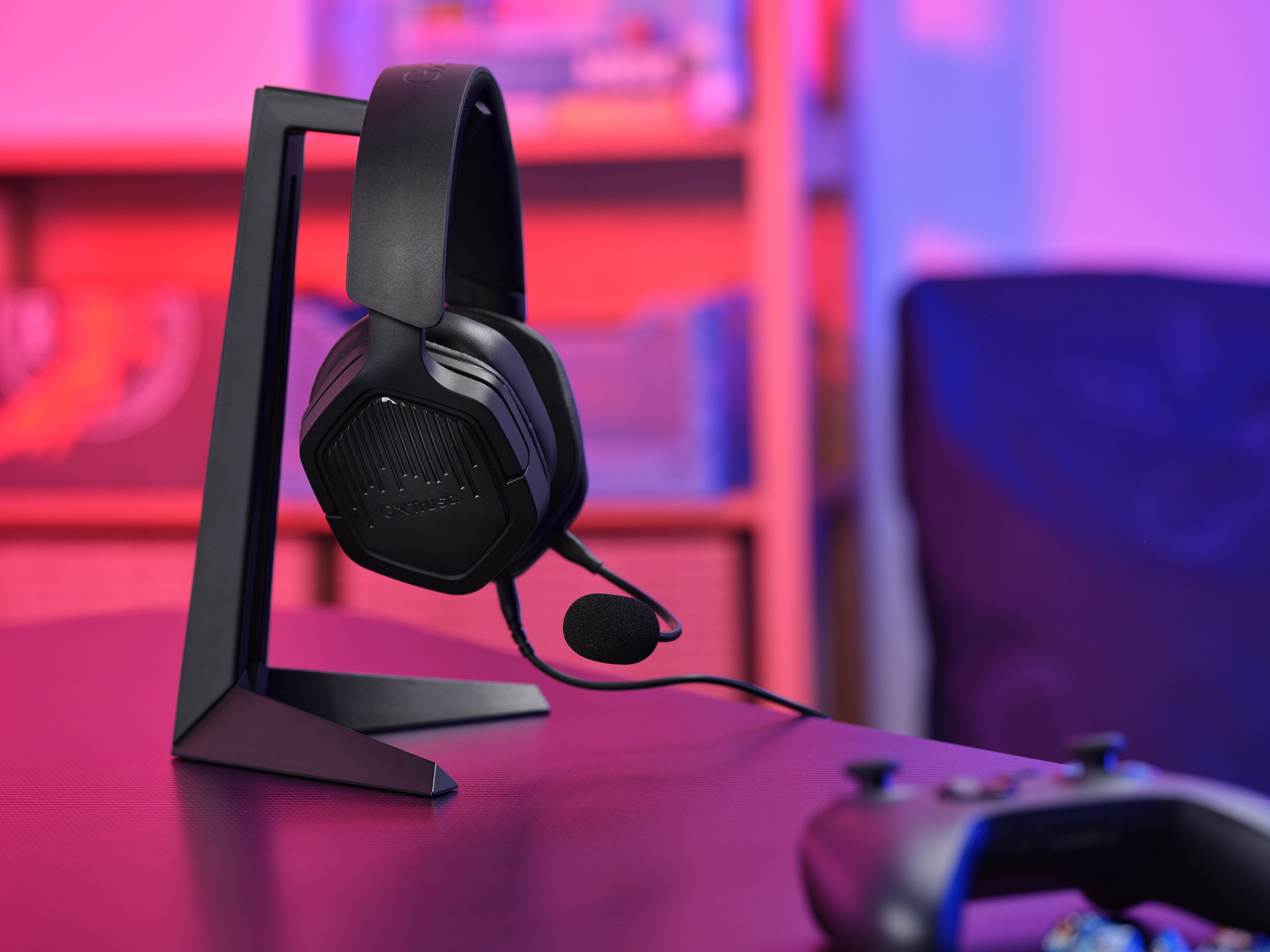 Auriculares Gaming Con Micrófono Trust Gaming Gxt 492 Carus Jack 3.5 Negros